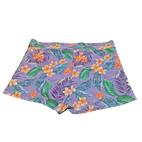 B2prity Womens Plus Size Ruffled Tankini Set Swimwear Floral Shorts Size 18W - Picture 8 of 10